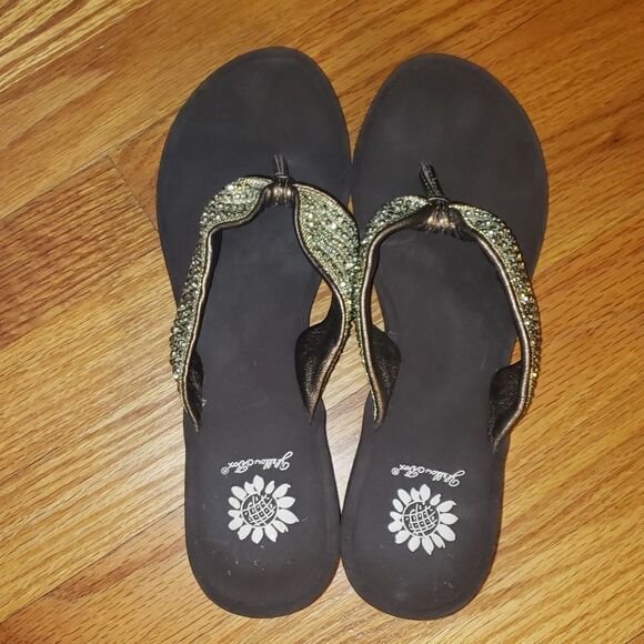 Yellow Box Wedge sandals - Picture 4 of 6